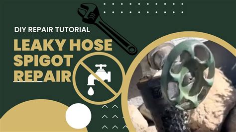 hose leaking at connection|EASY: Fix Leaky Garden Hose to Spigot Connection